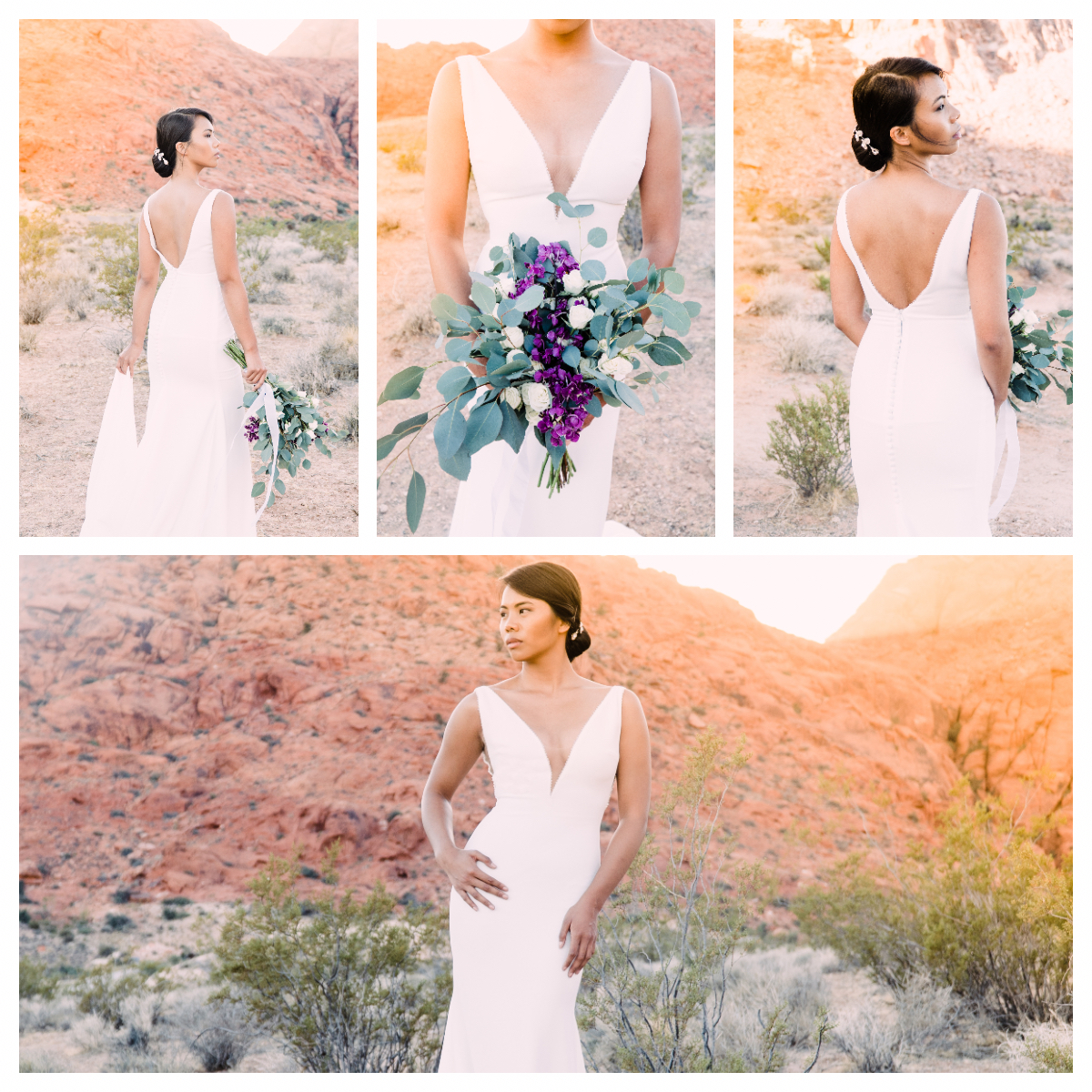 My first bridal shoot and I am just so in love with these photos. Not only was Karenn absolutely stunning but her dress accentuated her features beautifully.We met up at Calico Basin in Red Rock Conservation which is about 15 minutes west of Las Veg…