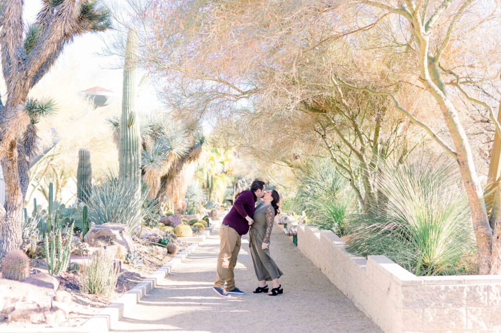 springs preserve engagement photos
